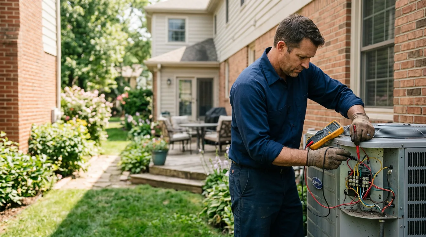 HVAC technician working near Richmond Hill, NY